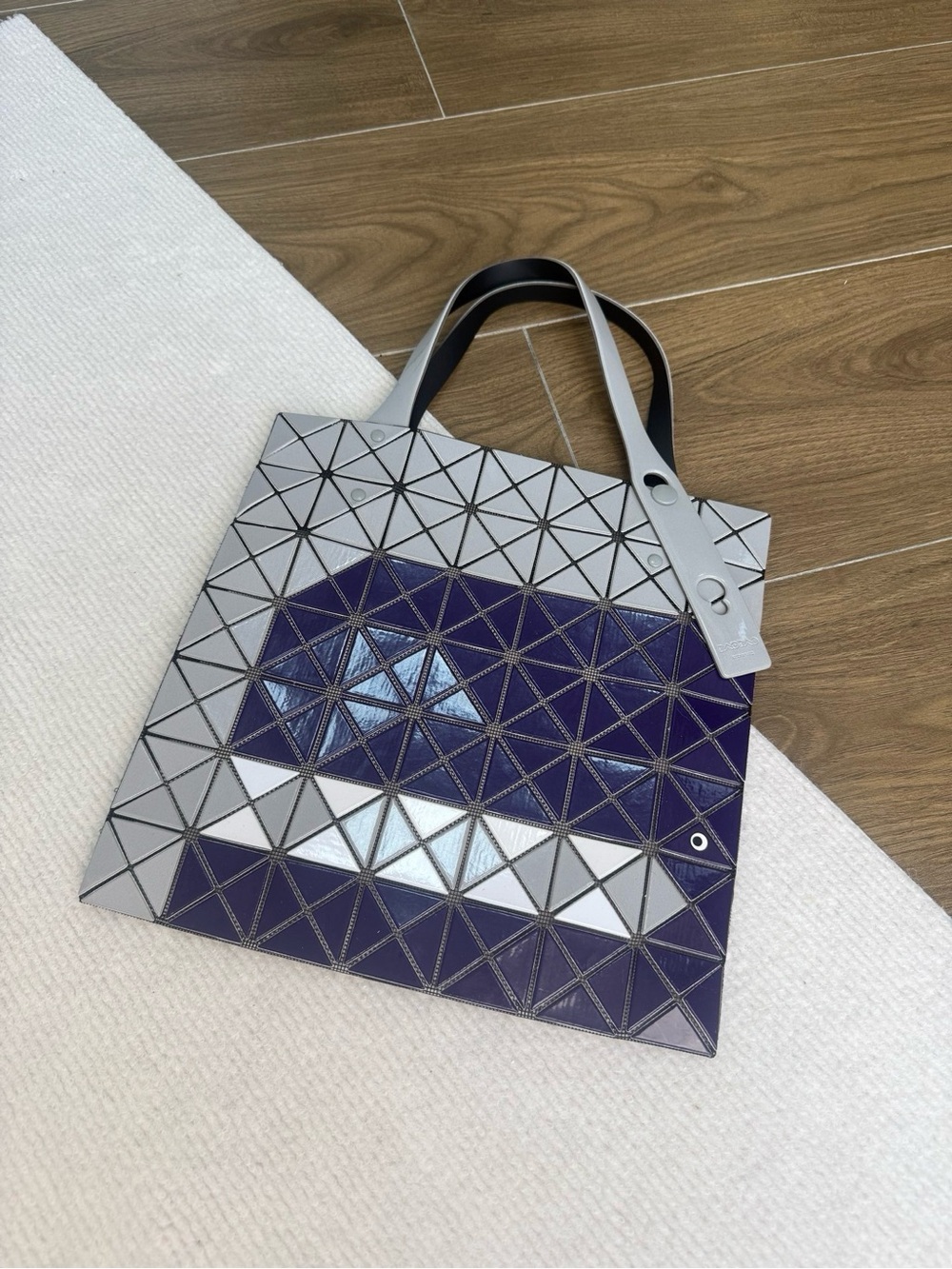 Bao Bao Issey Miyake Tote | Brand New Without Box Blue Silver
